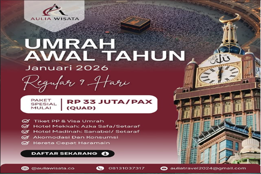 Umrah Awal Tahun 9 Hari