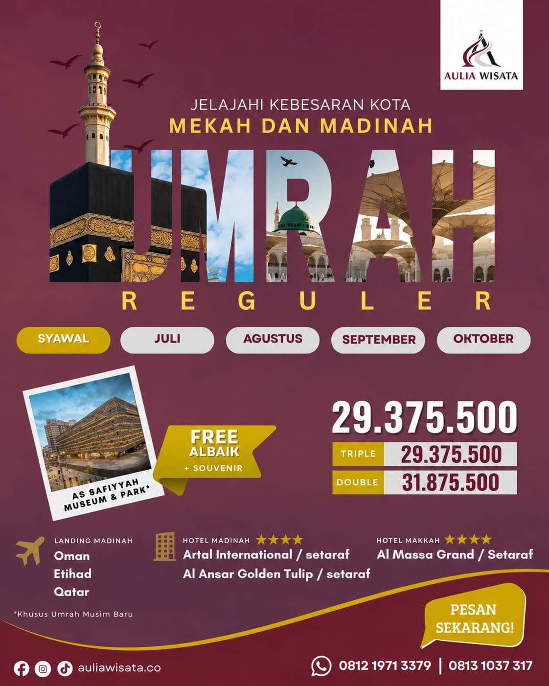 Jelajahi Kebesaran Kota Mekkah Dan Madinah Umrah Reguler